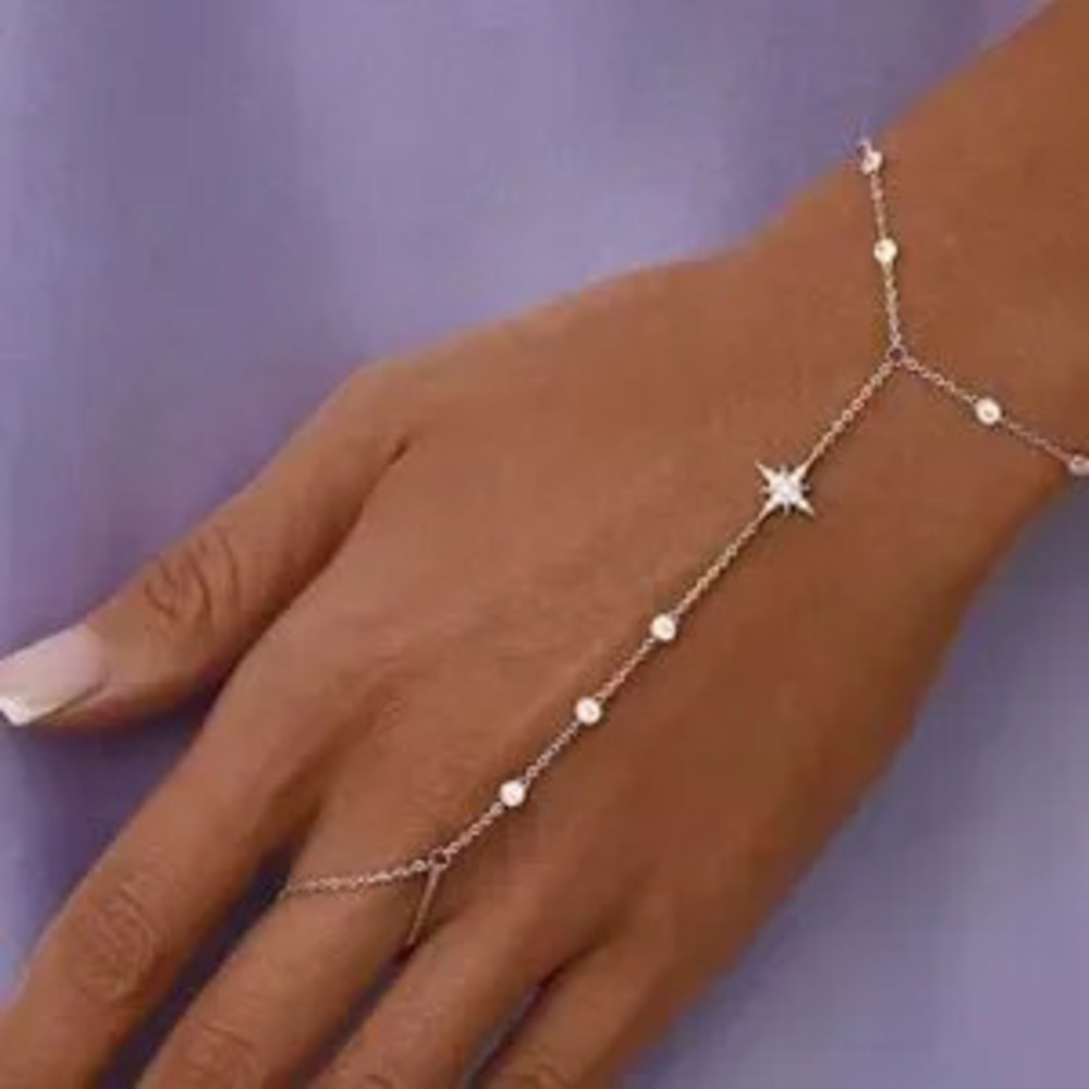 Hand Chain finger Dainty Bracelet